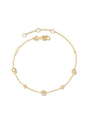 KENDRA SCOTT Davie 18k Gold Vermeil Trio Delicate Bracelet